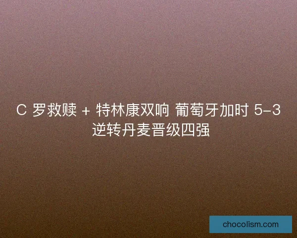 C 罗救赎 + 特林康双响 葡萄牙加时 5-3 逆转丹麦晋级四强